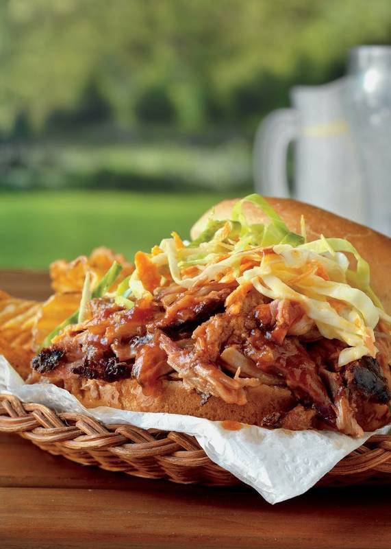 Apple-Smoked Pulled Pork Sandwiches