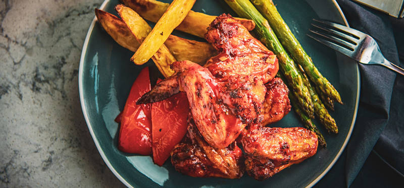 Bourbon Smoked Chicken Wings