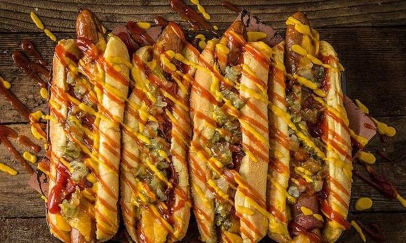 Grilled Bacon-Wrapped Hot Dogs