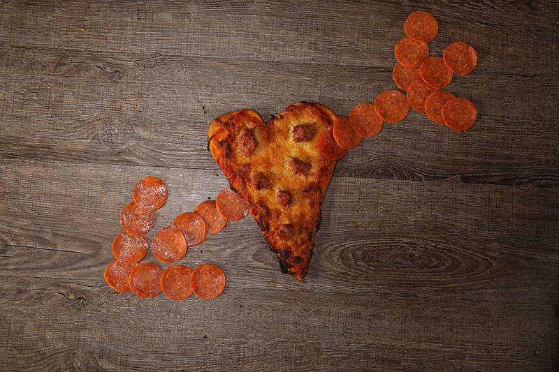 Heart Shaped Pizza