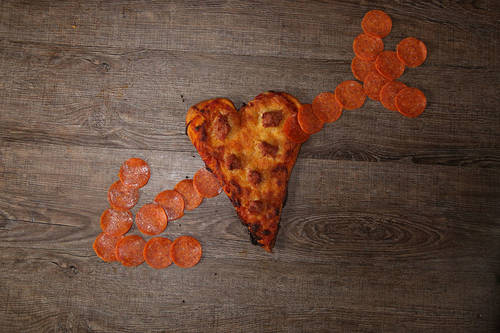 Heart Shaped Pizza