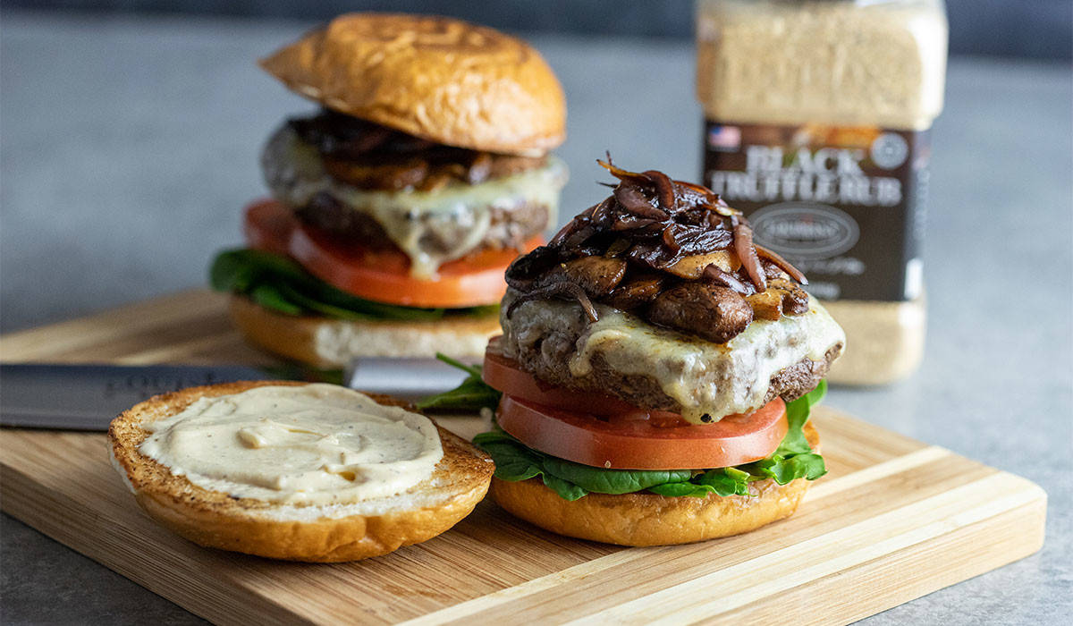 Black Truffle Burger - Fosseen's Home and Hearth